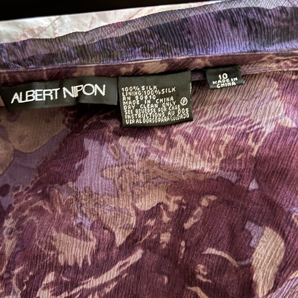 Albert Nipon silk top and skirt set - Picture 6 of 7